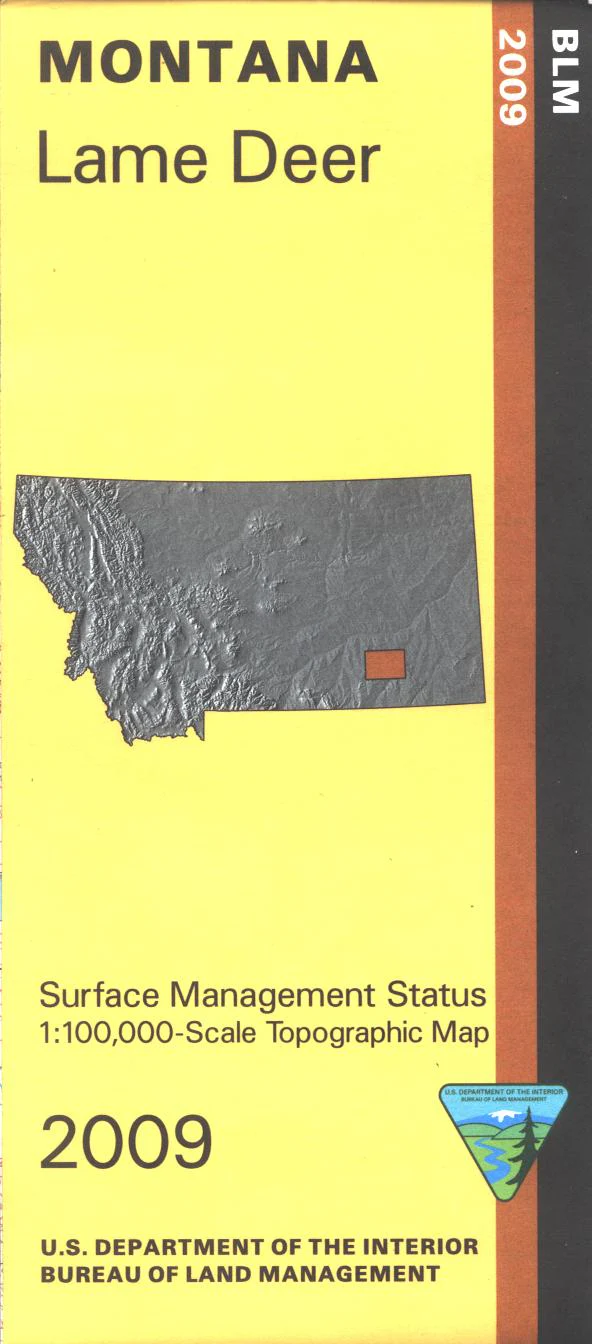 Map: Lame Deer MT (SURFACE) - MT1108S - Image 2