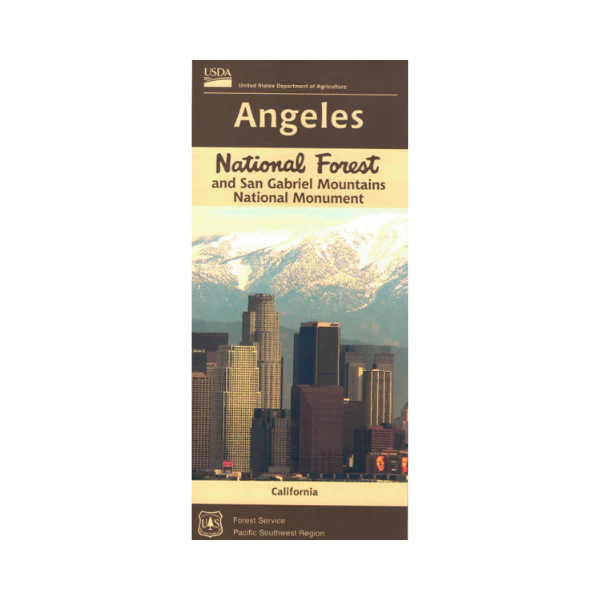 Map: Angeles National Forest CA