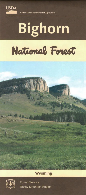 Map: Bighorn National Forest WY - Image 2