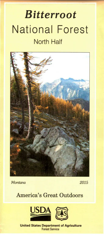 Map: Bitterroot National Forest MT North Half - Image 2