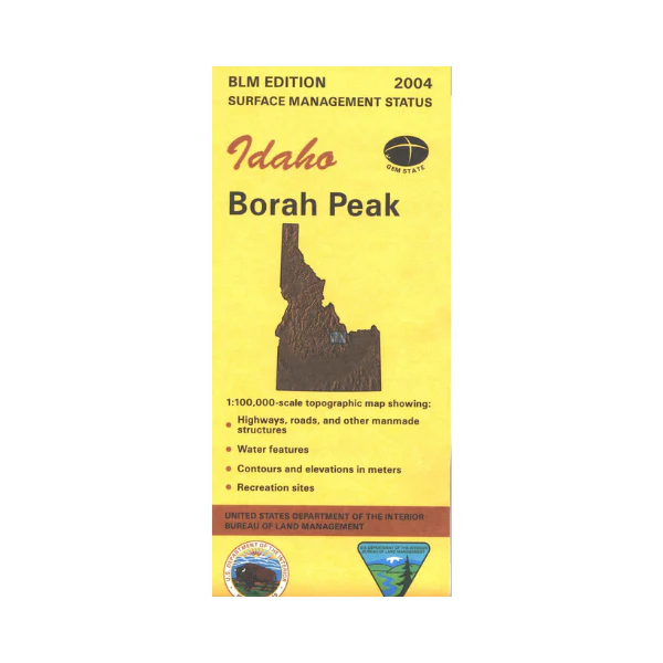 Map: Borah Peak ID - ID1008S