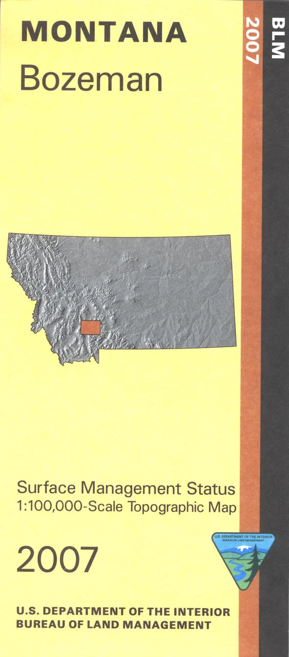 Map: Bozeman MT - MT1024S - Image 2
