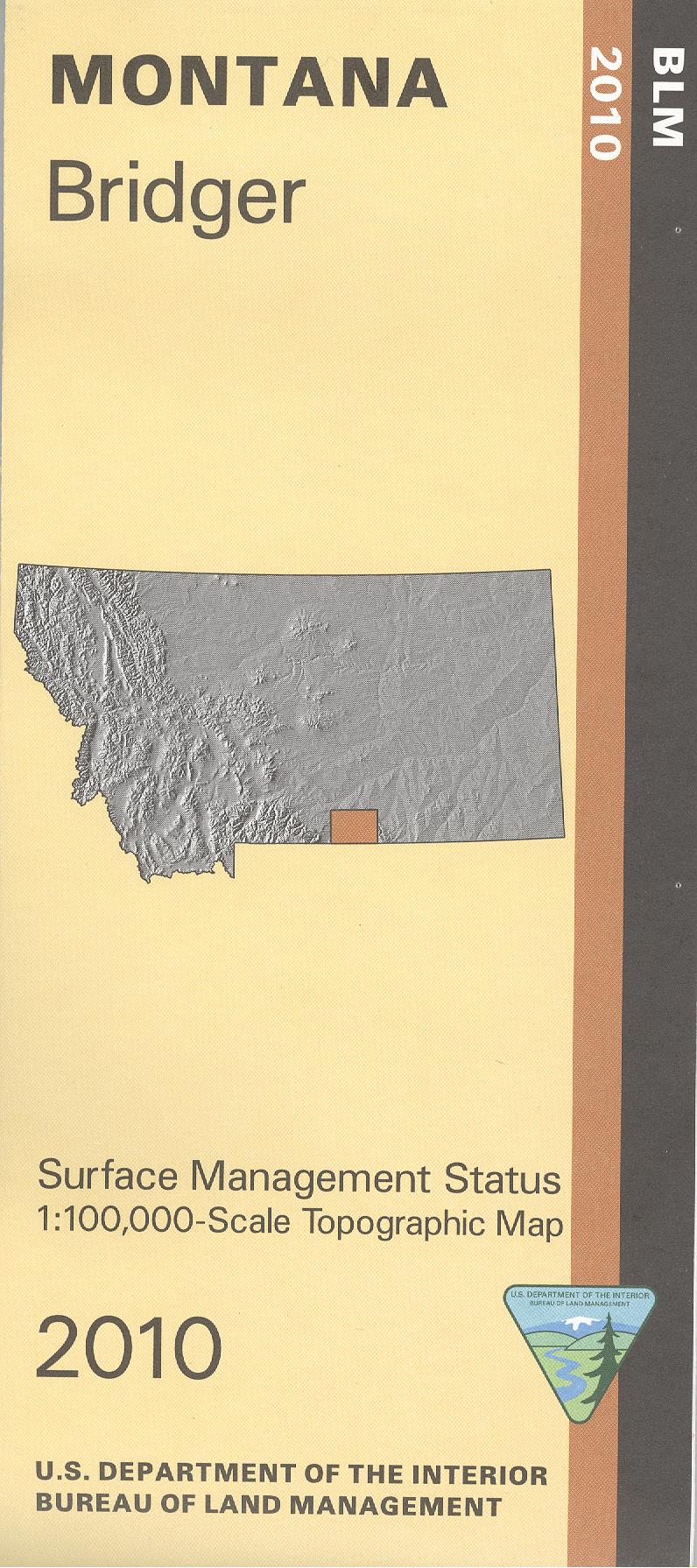 Map: Bridger MT - MT1025S - Image 2