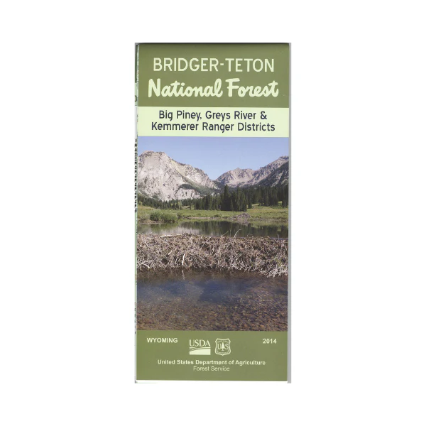 Map: Bridger Teton NF WY - Big Piney