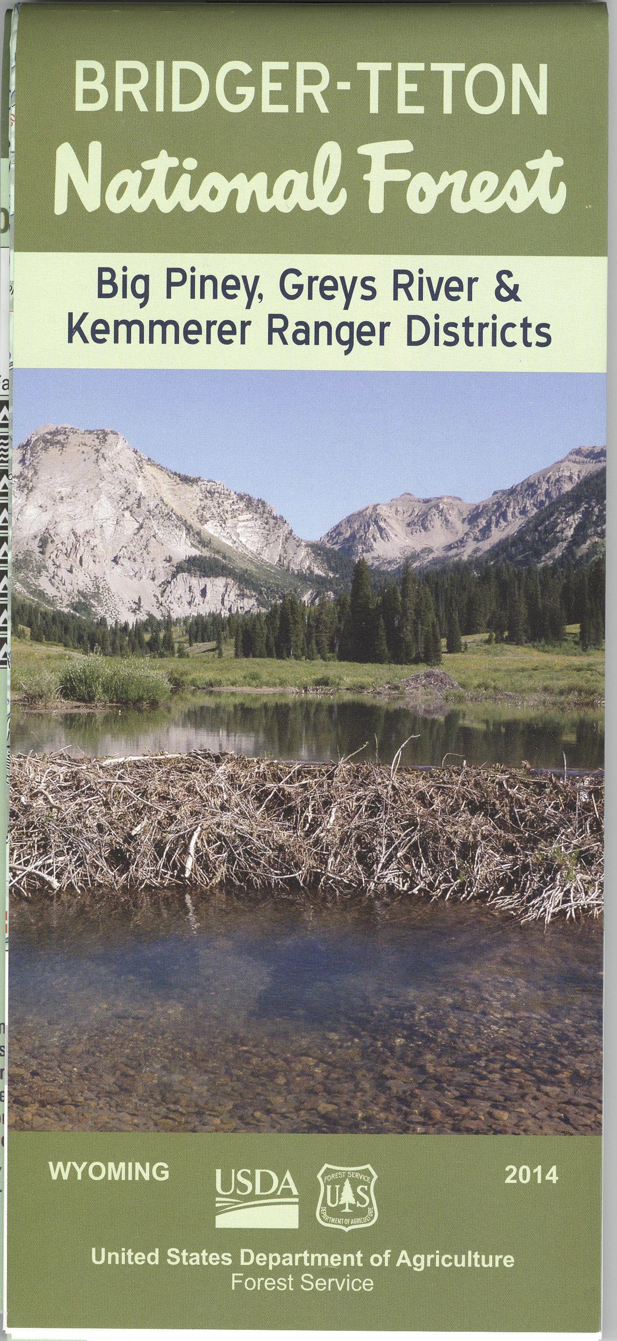 Map: Bridger Teton NF WY - Big Piney - Image 2