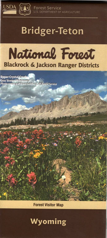Map: Bridger Teton NF WY - Blackrock, Jackson - Image 2