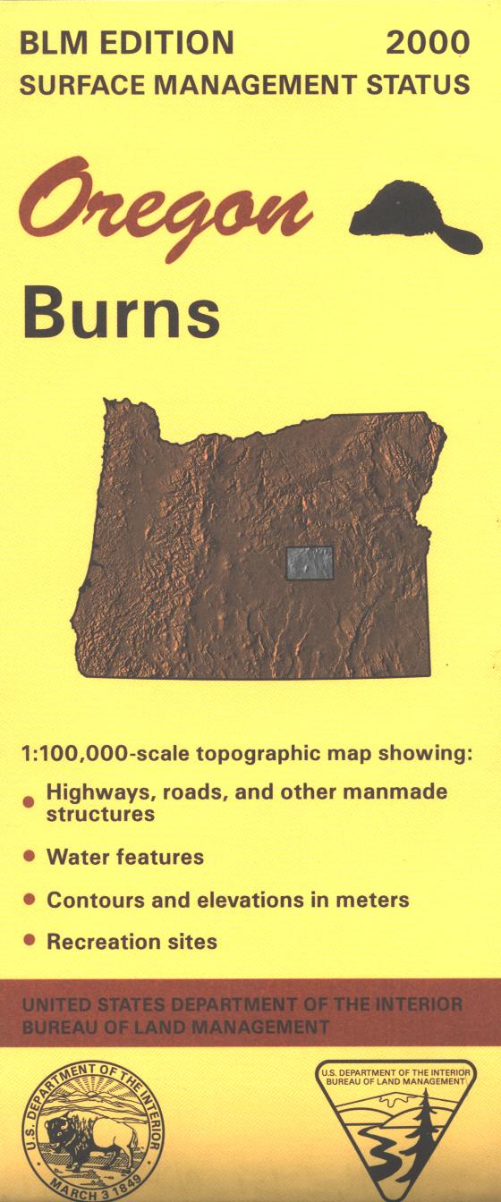 Map: Burns OR - OR009S - Image 2