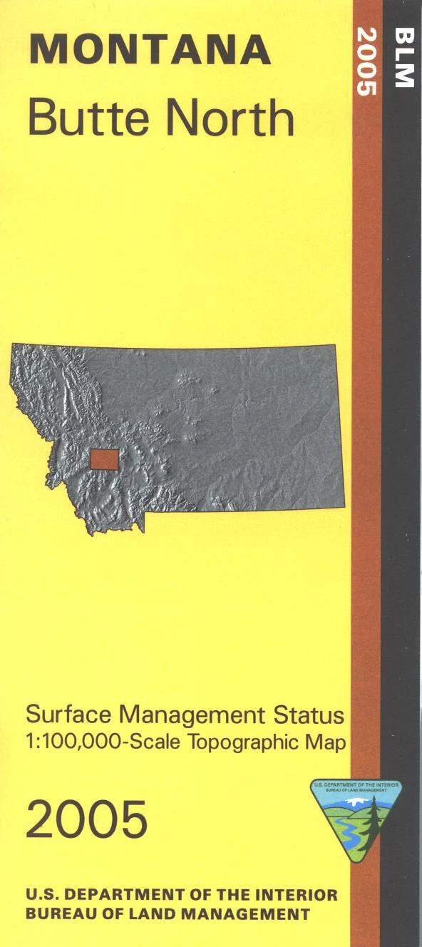 Map: Butte North MT - MT1029S - Image 2