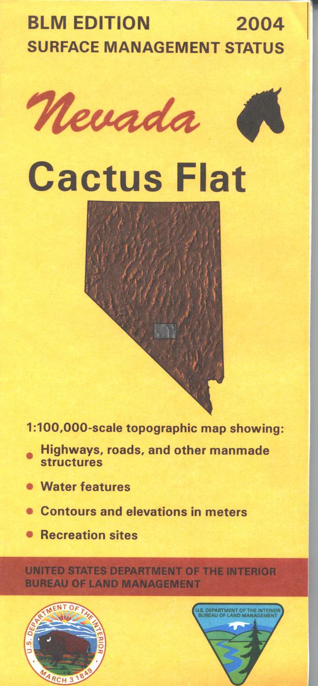 Map: Cactus Flat NV - NV107S - Image 2