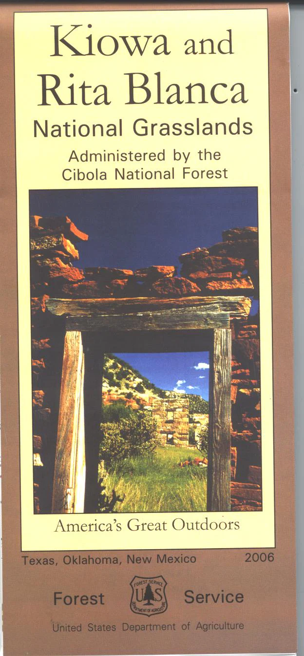 Map: Cibola NF, Kiowa & Rita Blanca National Grasslands NM, TX, OK - Image 2