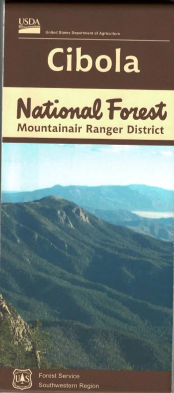 Map: Cibola National Forest NM Mountainair District - Image 2