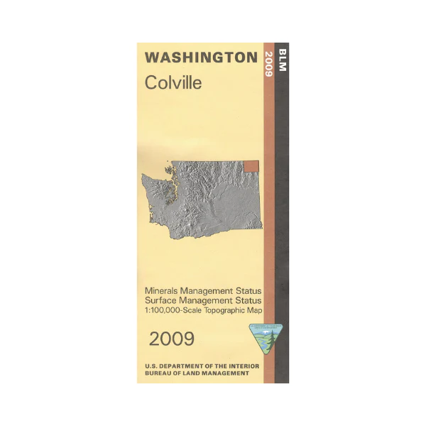 Map: Colville  WA  (MINERAL)- WA010S