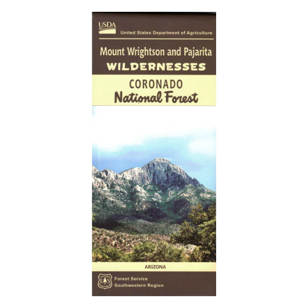 Map: (AZ) Coronado NF: Mt. Wrightson & Pajarita Wildernesses