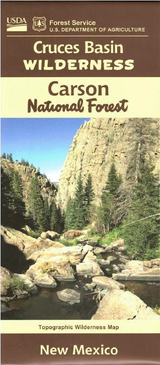 Map: Carson NF, Cruces Basin Wilderness NM - Image 2