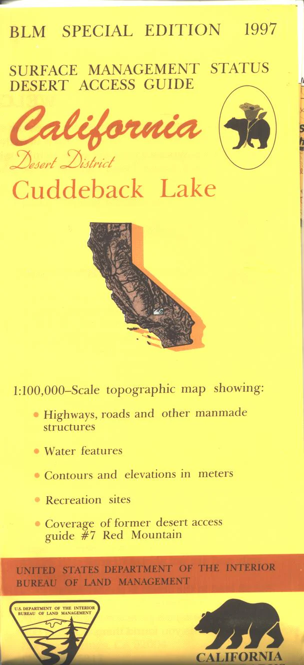 Map: Cuddeback Lake CA - CA095S - Image 2