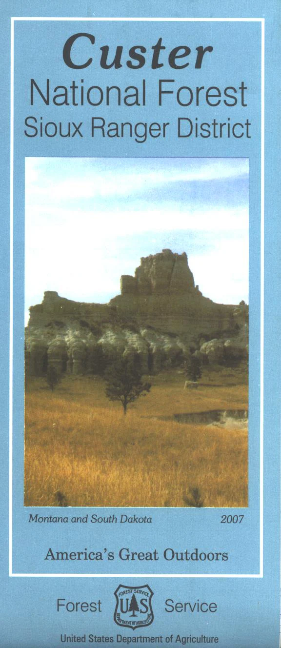 Map: Custer National Forest MT: Sioux RD - Image 2