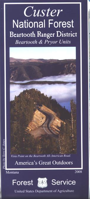 Map: Custer Natl Forest MT: Beartooth RD - Image 2