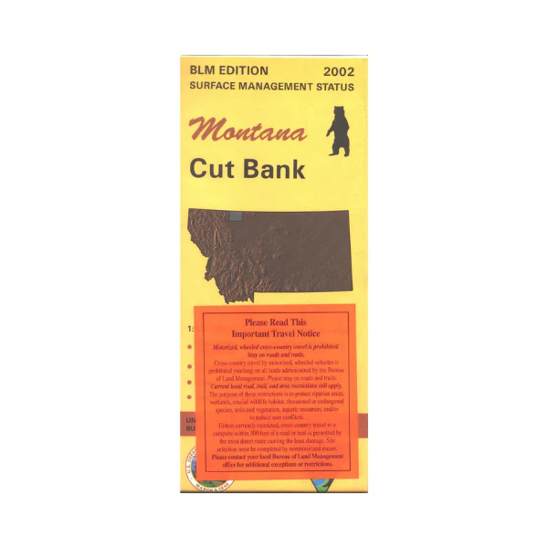 Map: Cut Bank MT - MT1052S