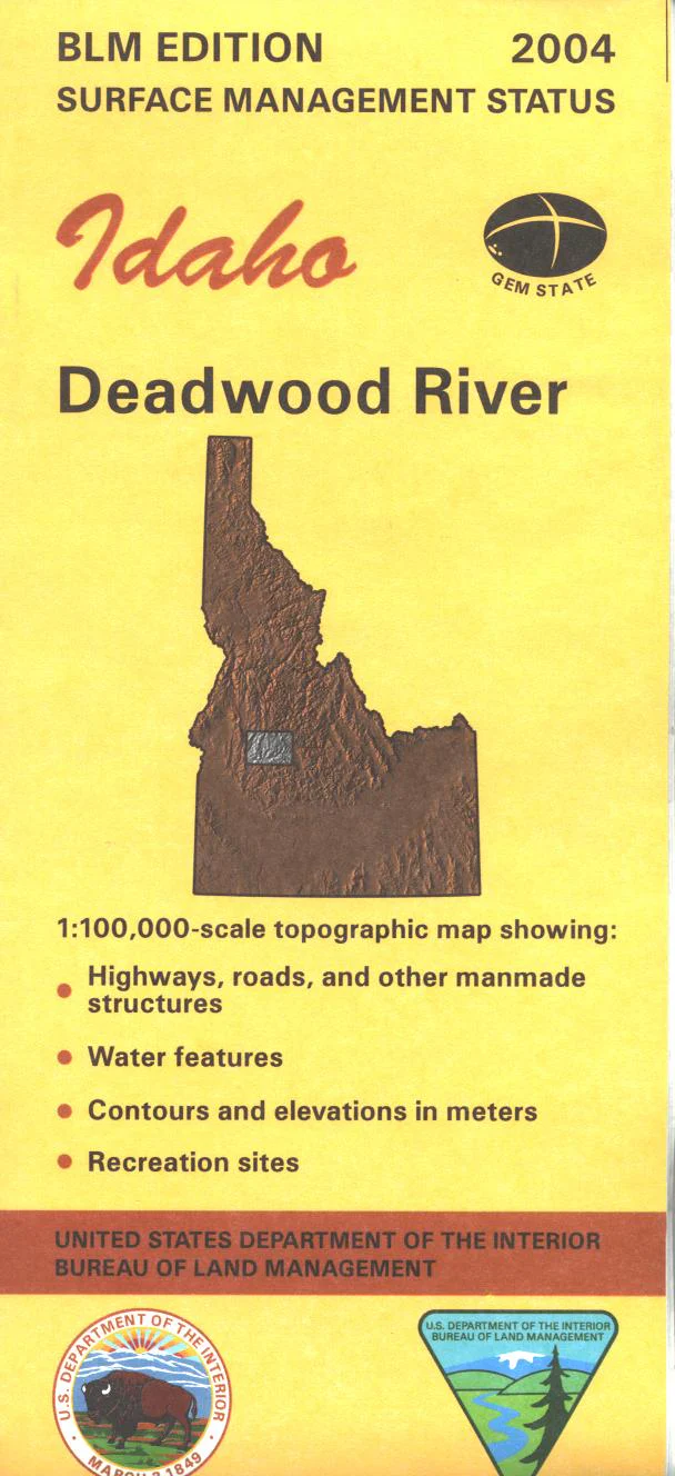 Map: Deadwood River ID - ID1018S - Image 2
