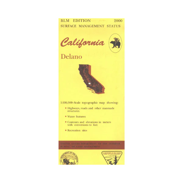 Map: Delano CA - CA125S