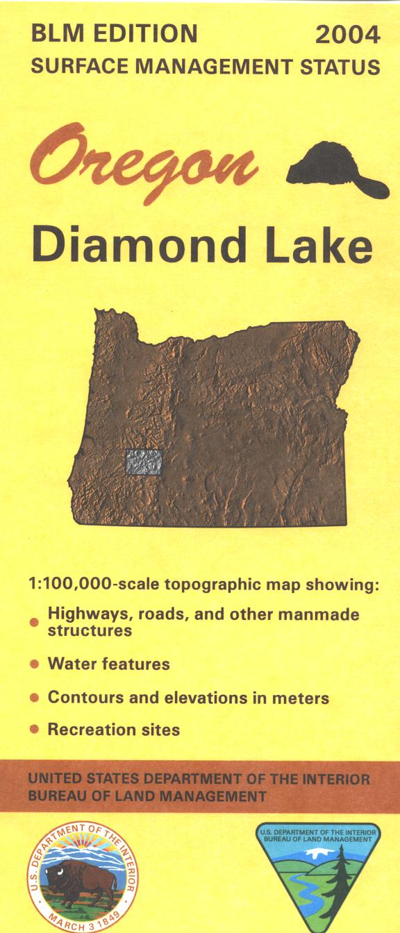 Map: Diamond Lake OR - OR019S - Image 2