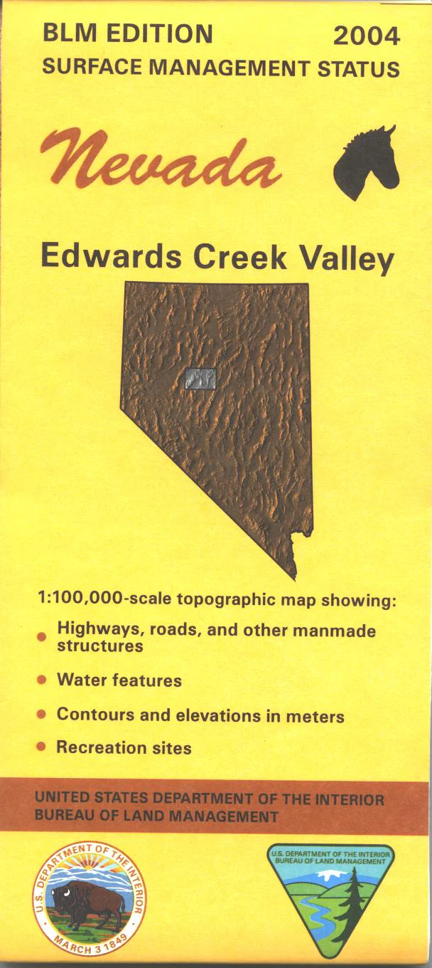 Map: Edwards Creek Valley NV - NV119S - Image 2