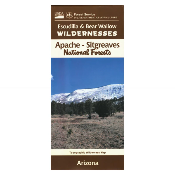 MAP: Escudilla & Bear Wallow Wildernesses (Apache-Sitgreaves NF) AZ