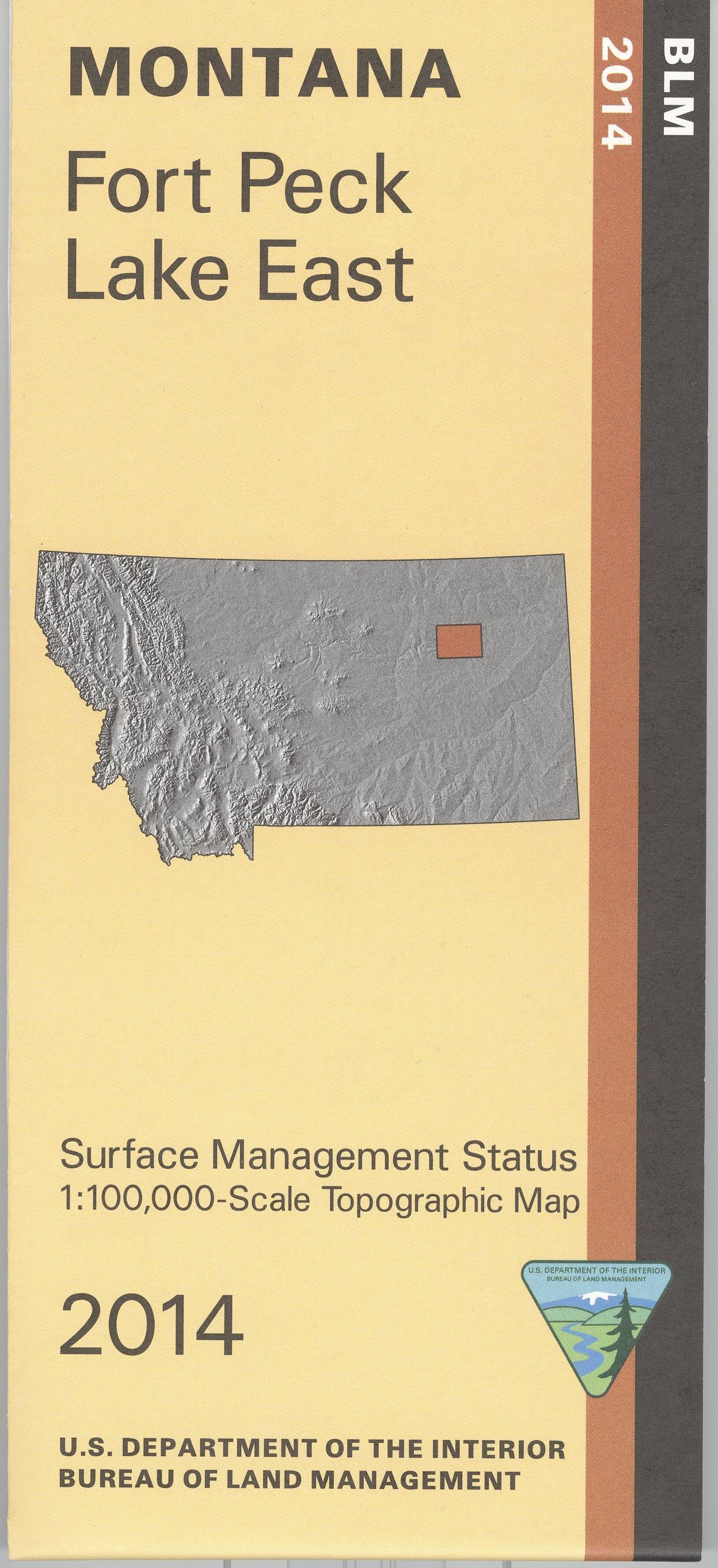 Map: Fort Peck Lake East MT - MT1072S - Image 2