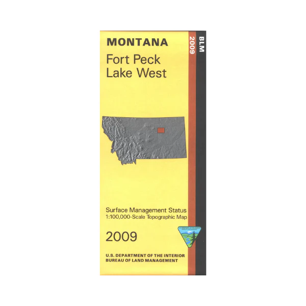 Map: Fort Peck Lake West MT - MT1073S