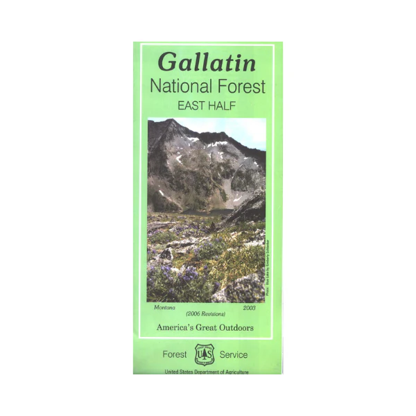 Map: Gallatin National Forest MT - East