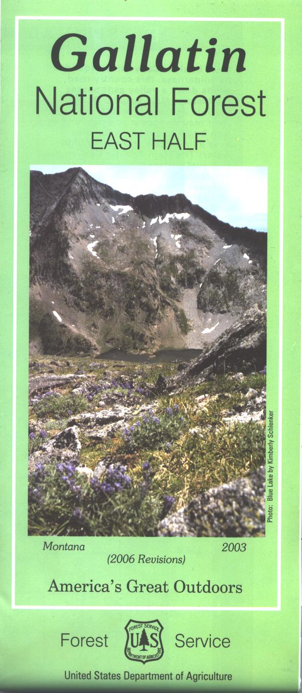Map: Gallatin National Forest MT - East - Image 2