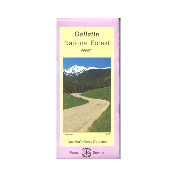 Map: Gallatin National Forest MT - West