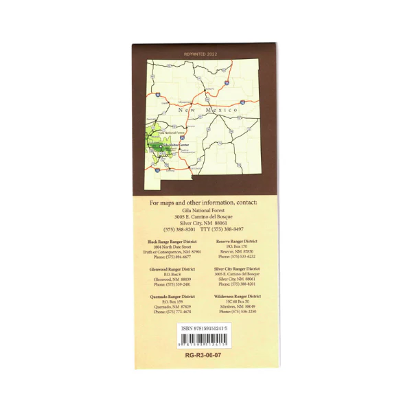 Map: Gila NF, Day Hikes & Rides Near the Gila Visitor Center - Image 2