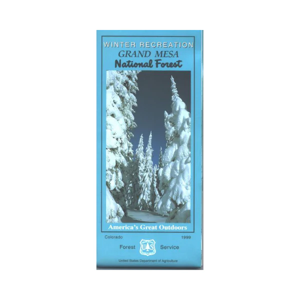 Map: Grand Mesa National Forest CO - Winter