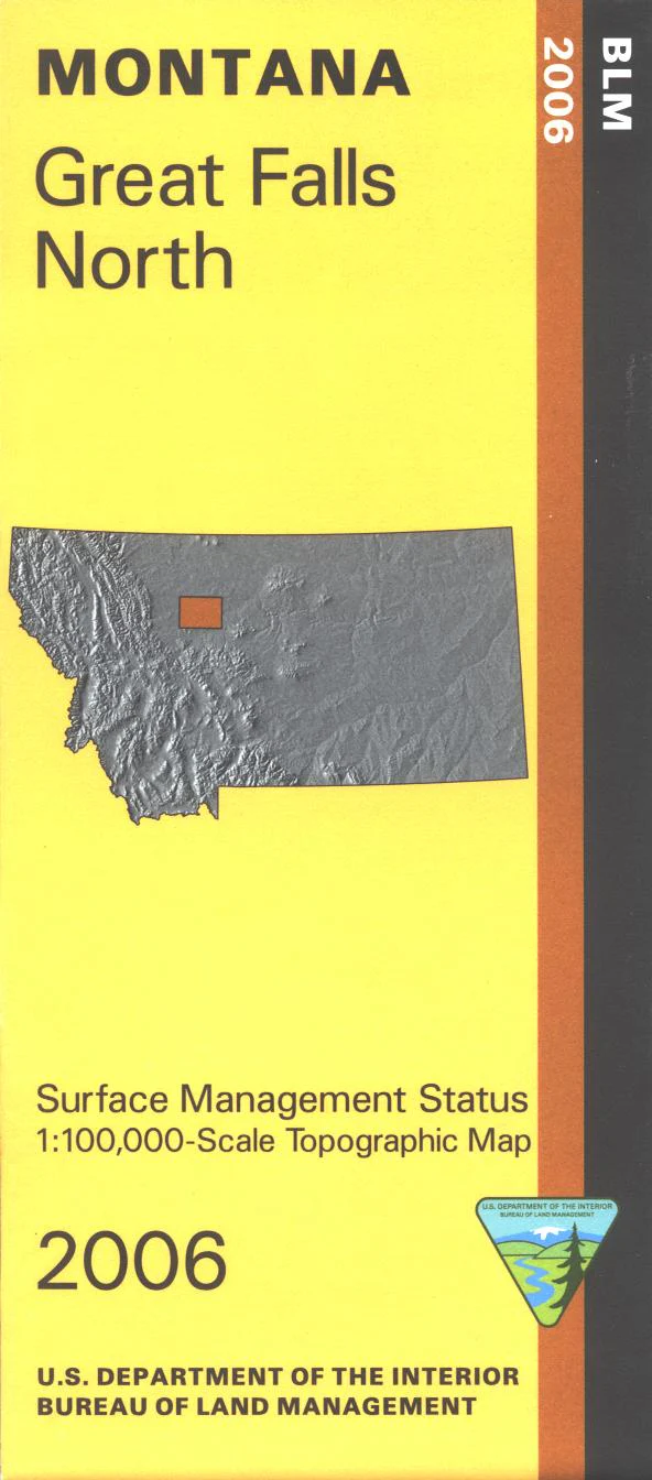 Map: Great Falls North MT - MT1085S - Image 2