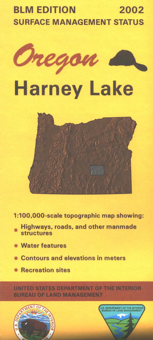Map: Harney Lake OR - OR024S - Image 2