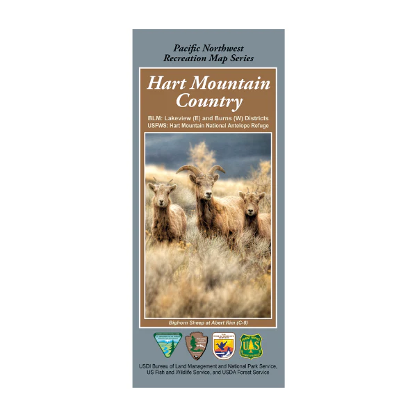 Map: Hart Mountain Country OR- PNWRMS - 2019