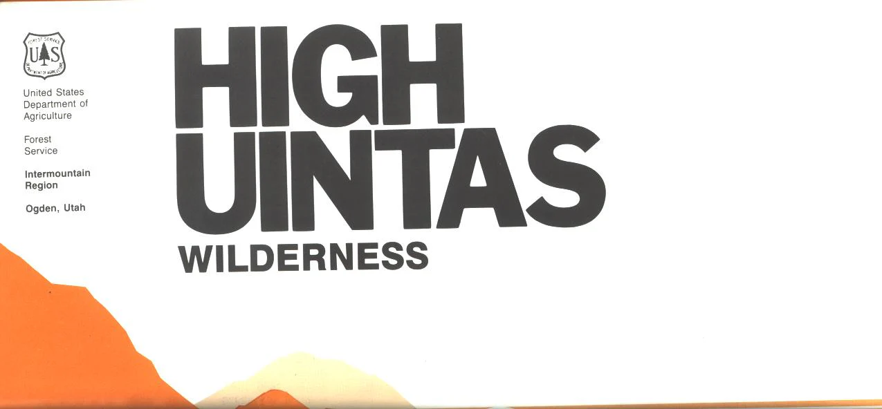 Map: High Uintas UT - Wilderness - Image 2