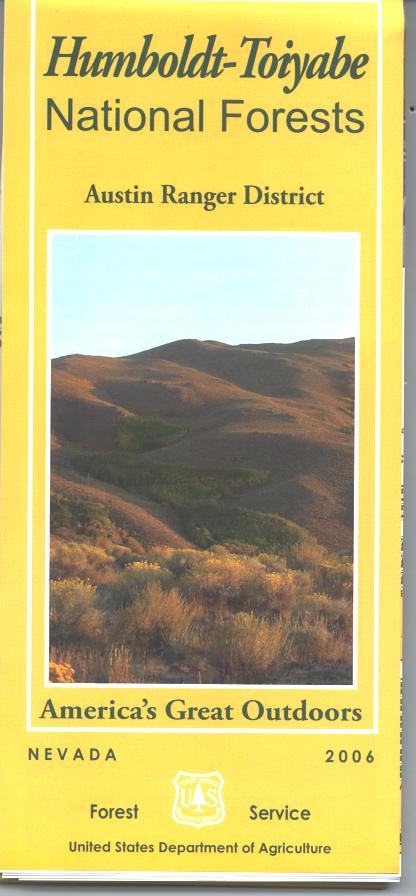 Map: Humboldt-Toiyabe National Forest - NV: Austin RD - Image 2