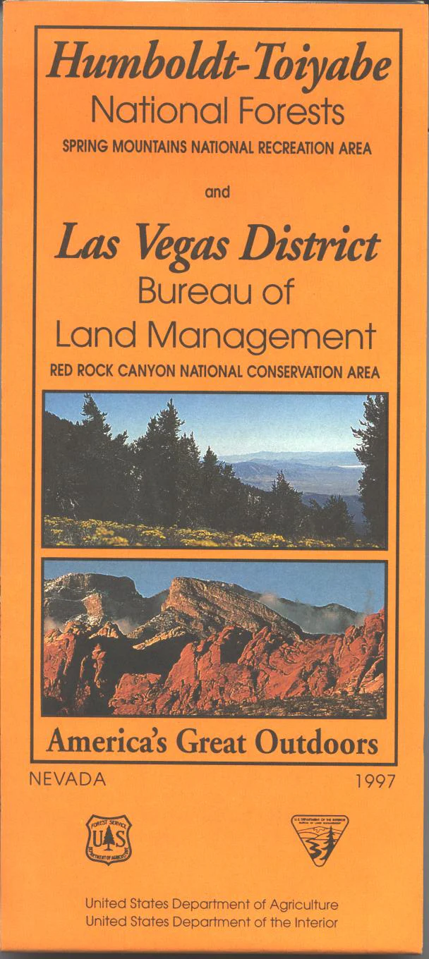 Map: Humboldt-Toiyabe National Forest Spring Mountains/Las Vegas- NV - Image 2