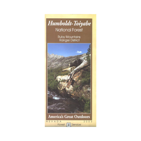Map: Humboldt-Toiyabe NF - NV Ruby Mountains RD WATERPROOF