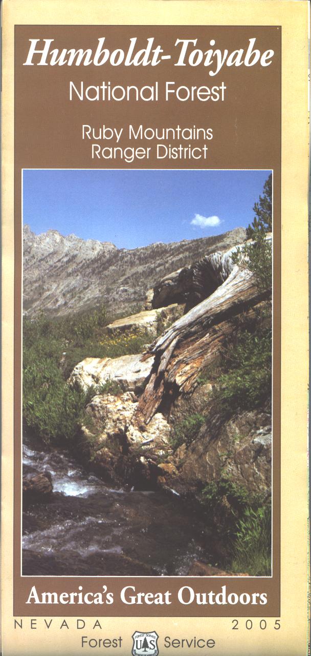 Map: Humboldt-Toiyabe NF - NV Ruby Mountains RD WATERPROOF - Image 2