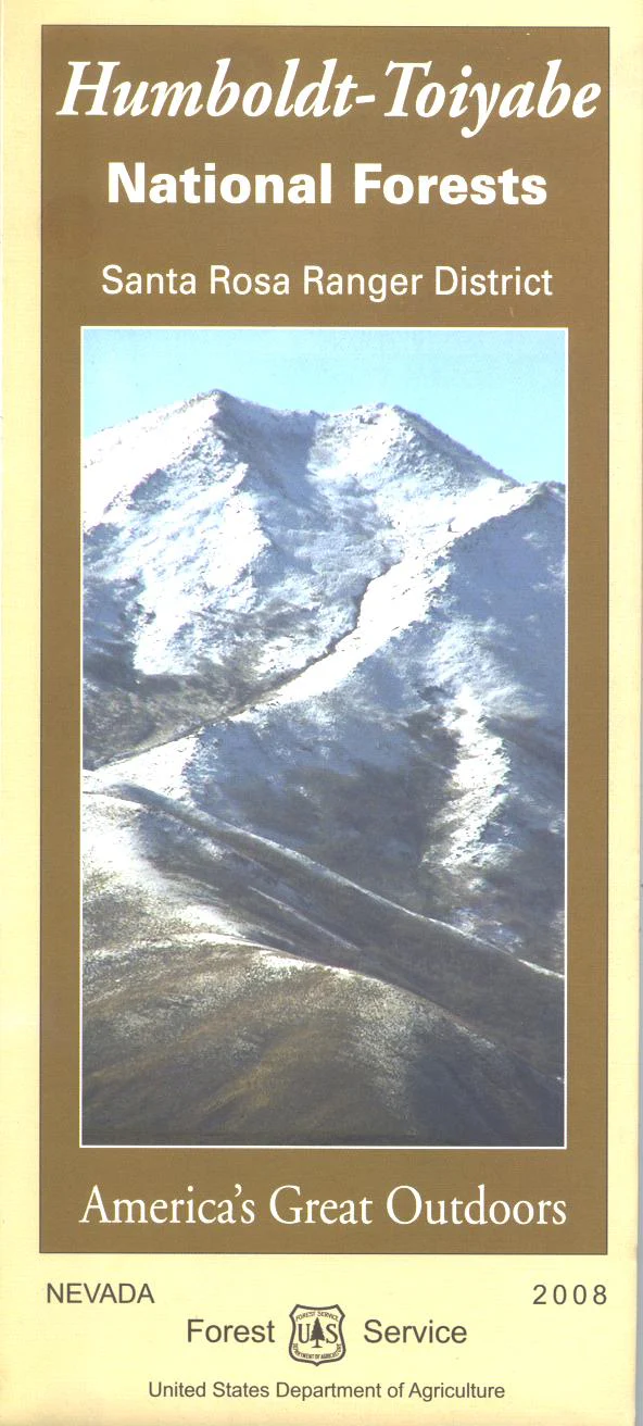 Map: Humboldt-Toiyabe NF - NV Santa Rosa - Image 2