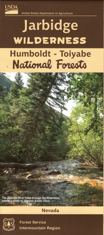 Map: Jarbidge Wilderness NV - Humboldt-Toiyabe NF