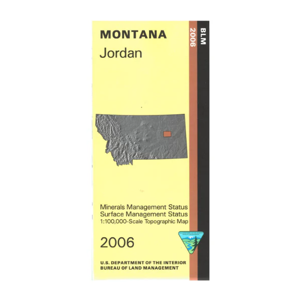 Map: Jordan MT (MINERAL) - MT1101SM