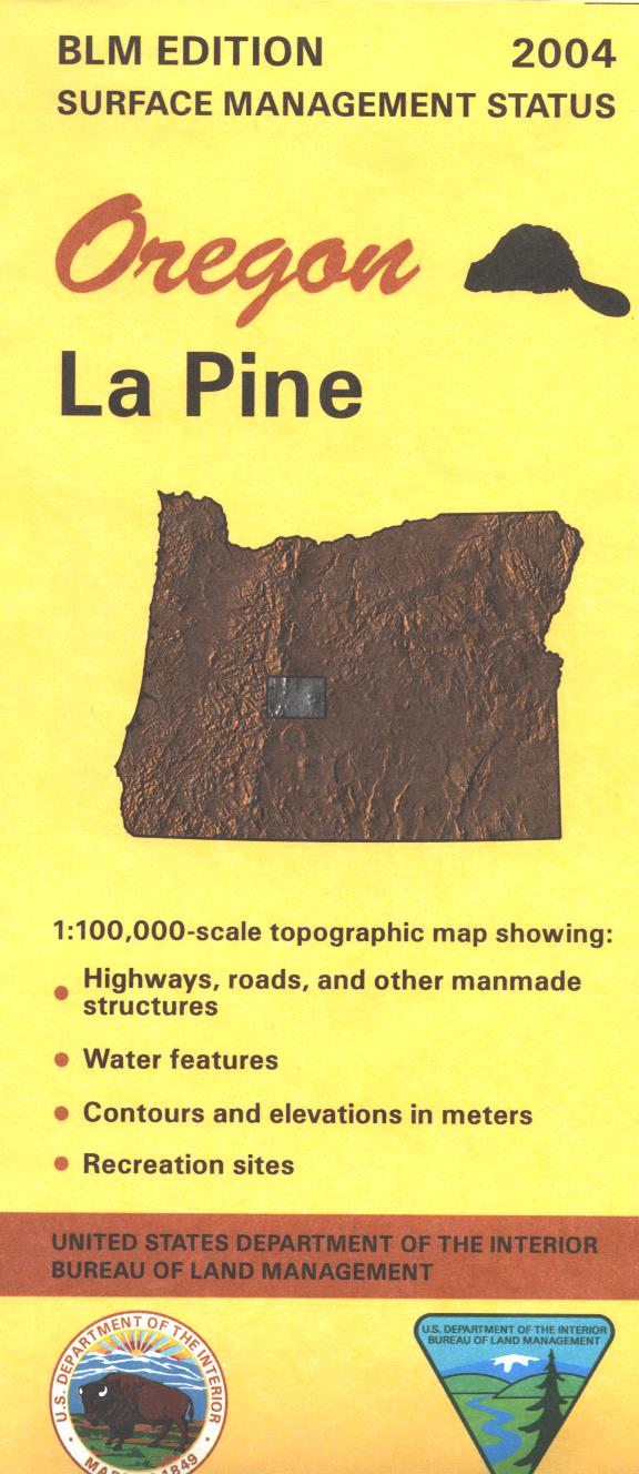 Map: La Pine OR - OR032S - Image 2