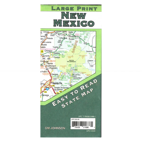Map: Large Print NM State Map