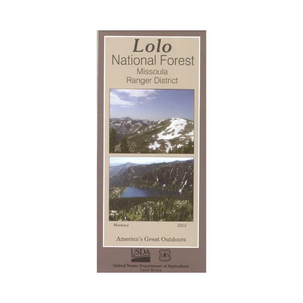 Map: Lolo National Forest MT - Missoula RD