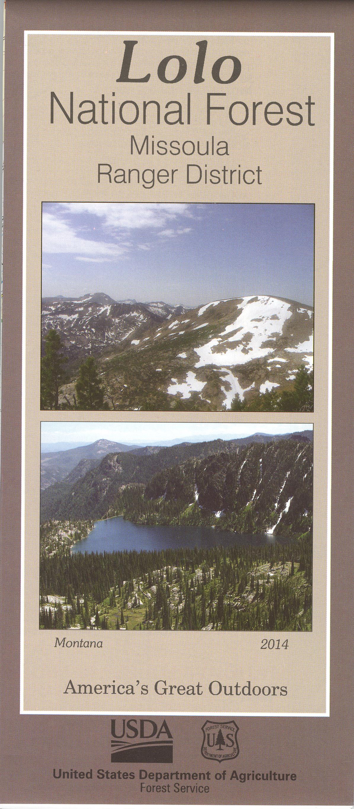Map: Lolo National Forest MT - Missoula RD - Image 2