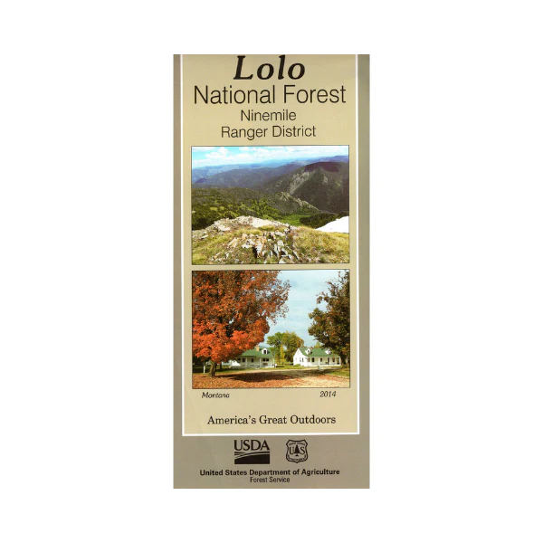 Map: Lolo National Forest MT - Ninemile RD